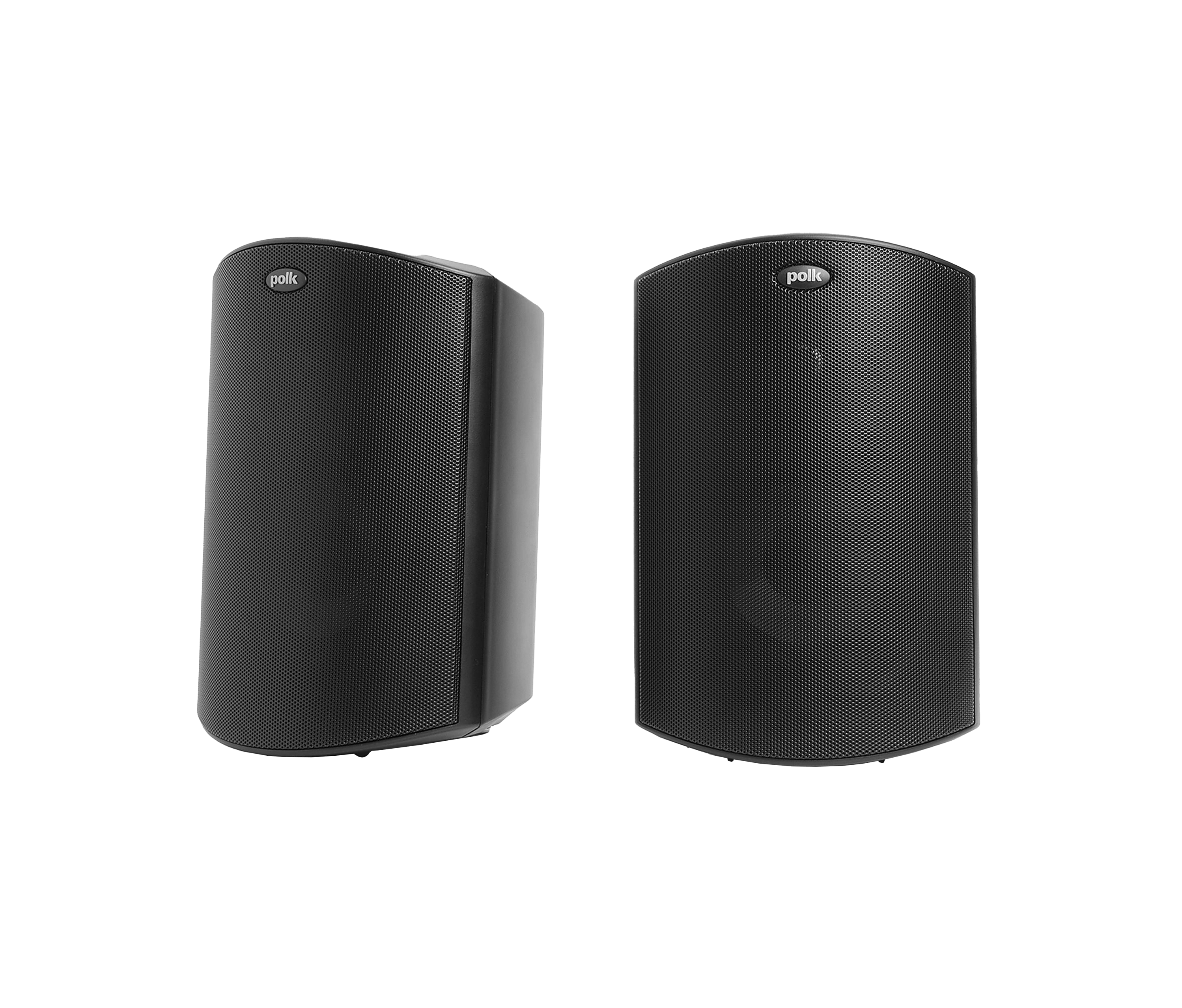 Polk Audio Atrium 5 outdoor speaker direct front view with aluminum grille