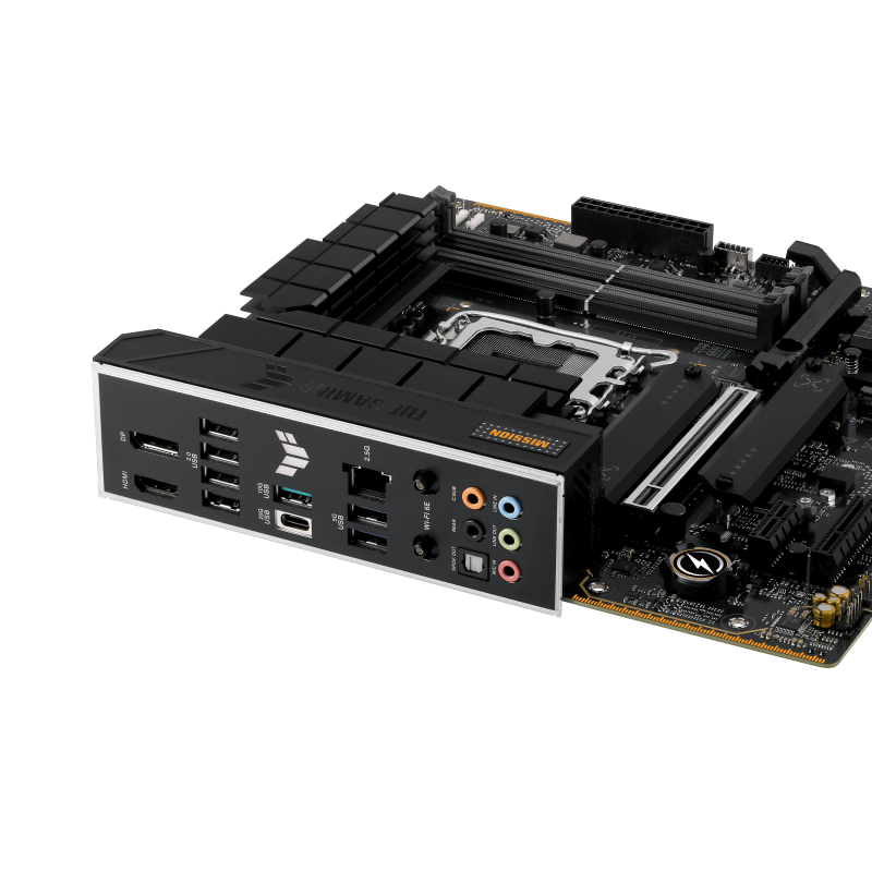 ASUS TUF Gaming B760M-PLUS WiFi II rear I/O connectivity ports