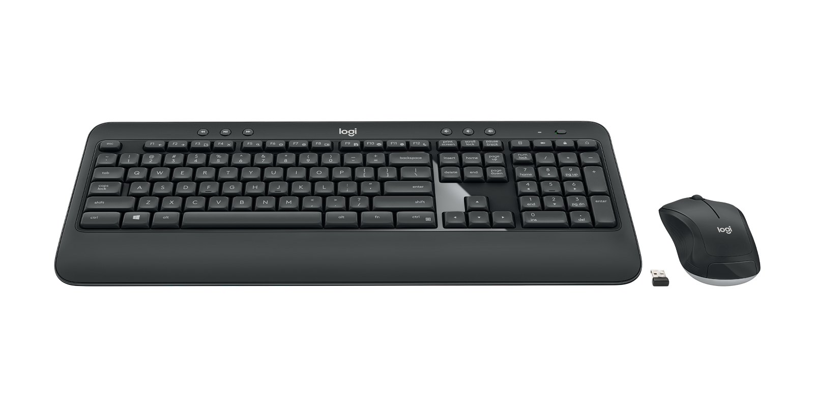 Logitech MK540 Advanced wireless keyboard angled perspective