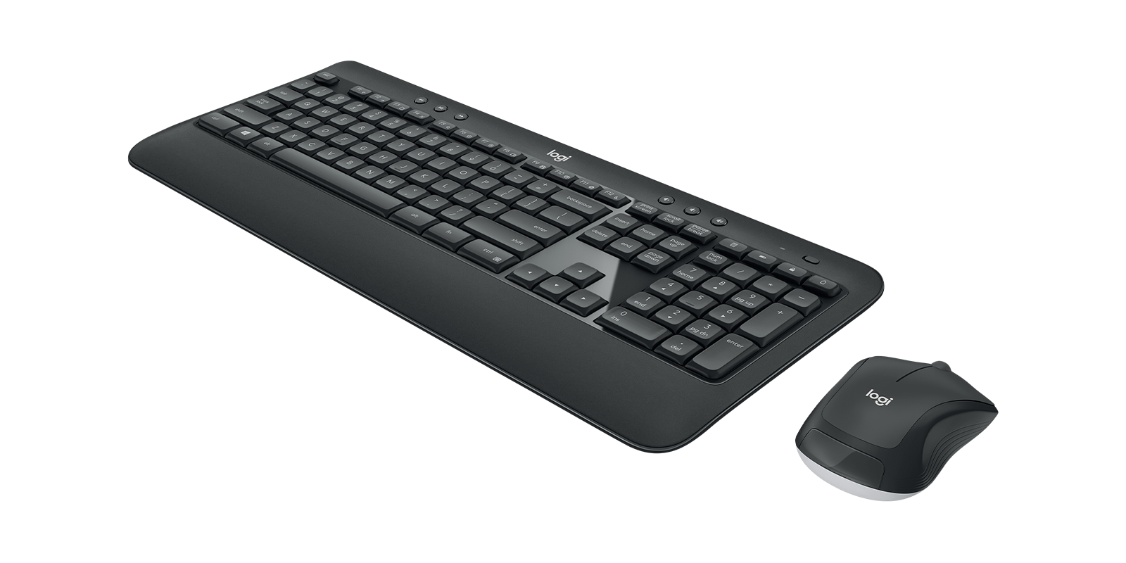Logitech MK540 Advanced wireless mouse top and profile view