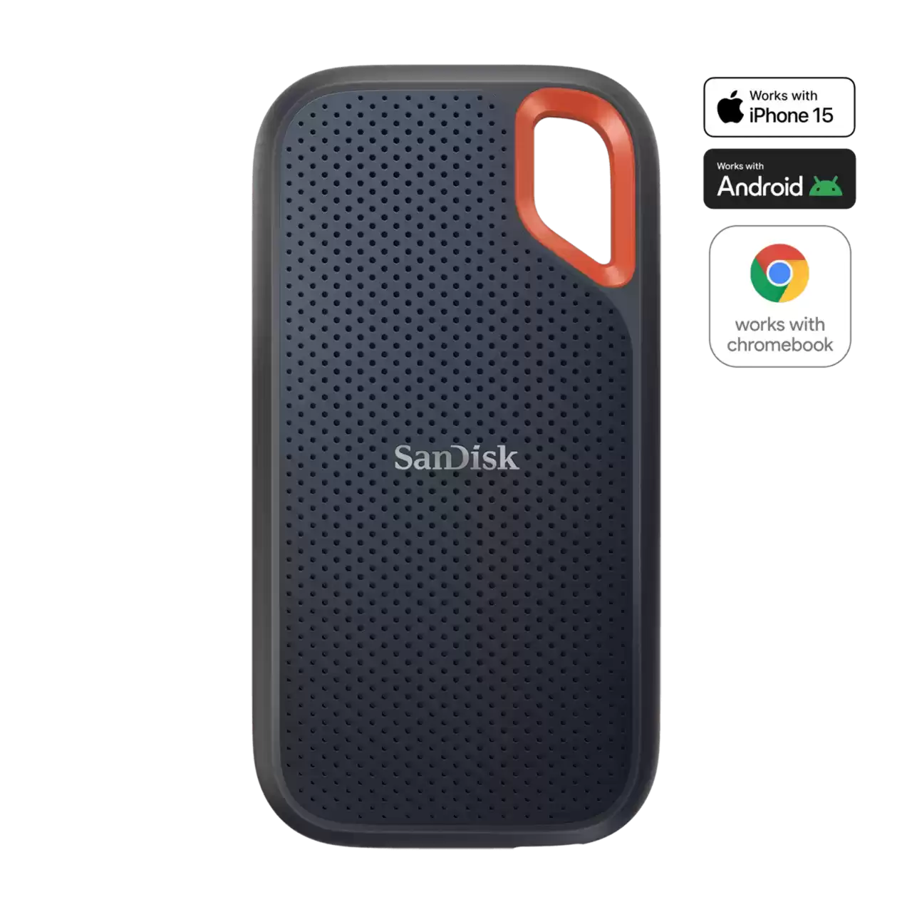 SanDisk 4TB Extreme Portable SSD front direct view