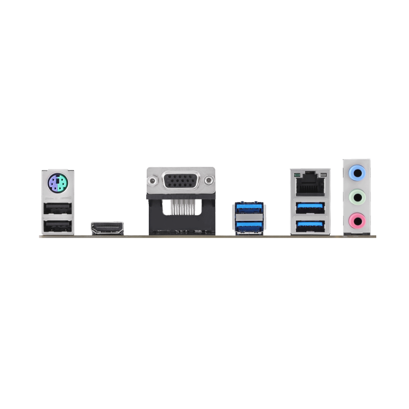 ASUS Prime B760M-K D4 rear I/O connectivity ports panel with HDMI, VGA, USB 3.2 Gen 1, and 2.5Gb Ethernet