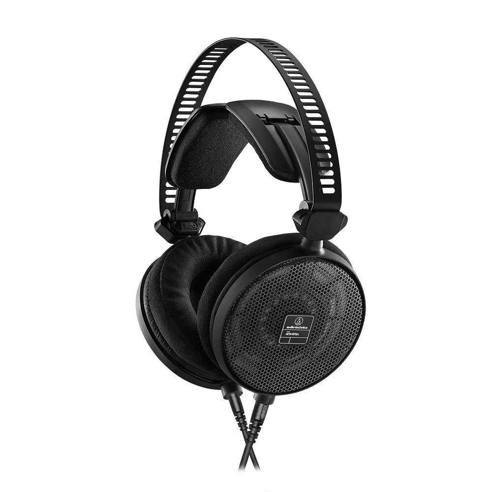 High-resolution studio front view of Audio-Technica ATH-R70x headphones