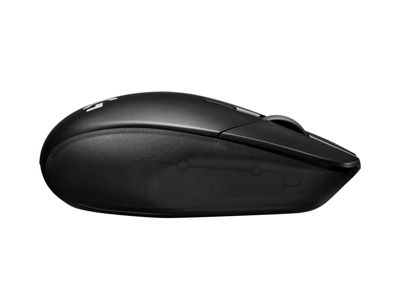 Right-side profile of the black Logitech G303 Shroud Edition mouse