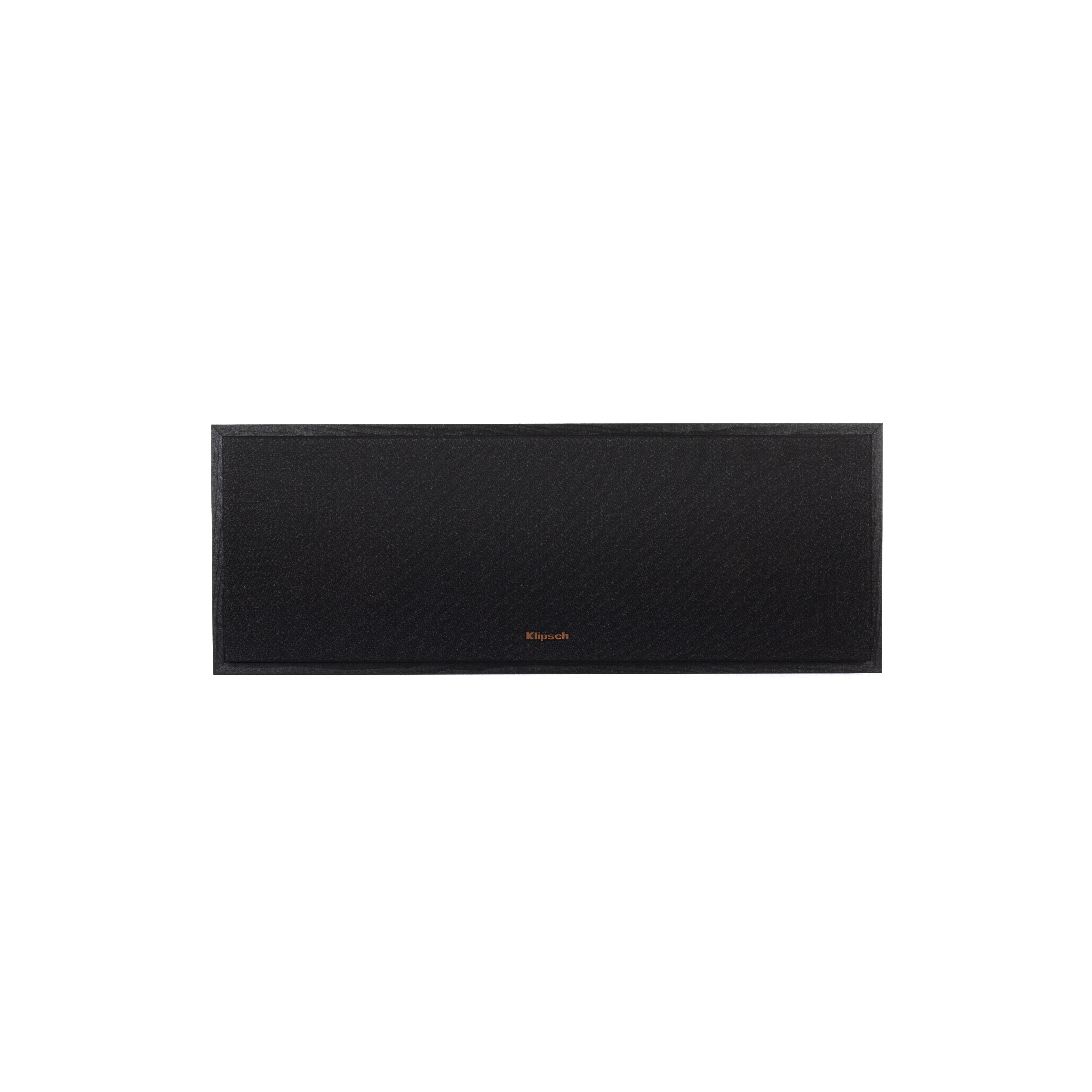 Klipsch R-52C Center Channel Speaker front view with low profile magnetic grille installed